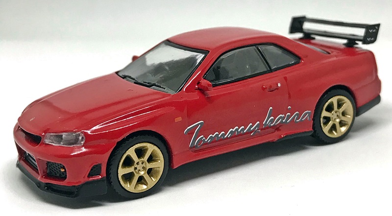 MINI GT GTR r34トミーカイラ斜め前から